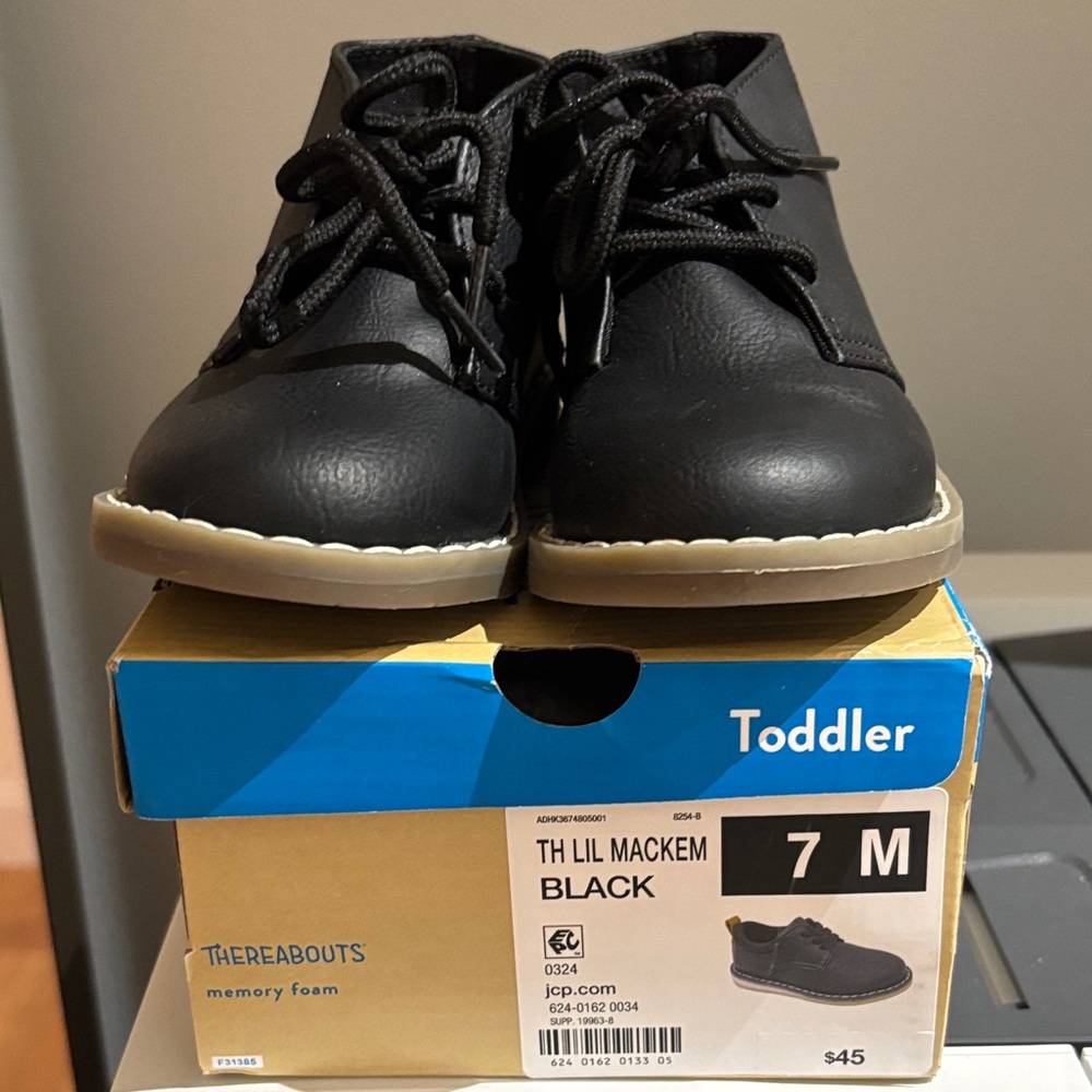 Thereabouts Black Toddler Boots